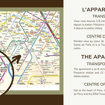 Apartment 1 Bedroom # Paris 14 # Alesia Экстерьер фото